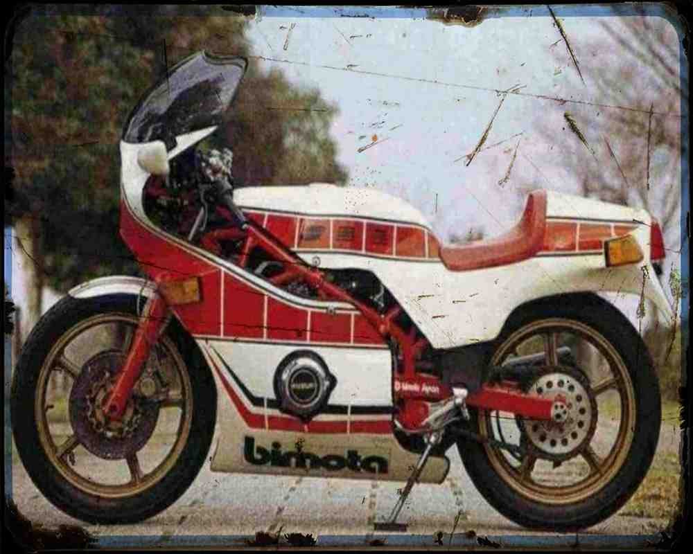 Bimota Sb2 80 2 Motorbike Vintage Aged A4 Photo Print