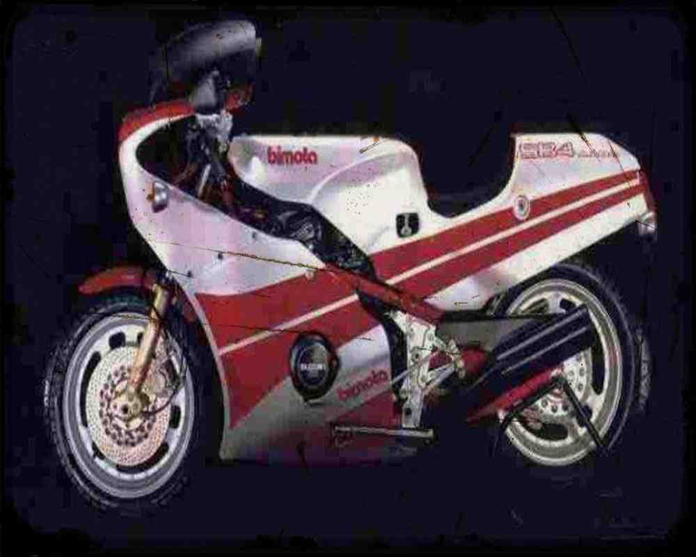 Bimota Sb4 1 A4 Photo Print Motorbike Vintage Aged
