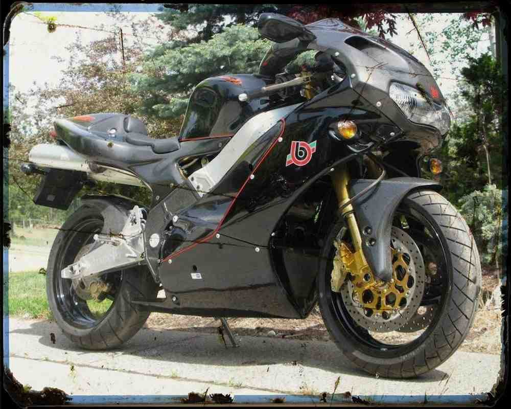 Bimota Sb5 5 Motorbike Vintage Aged A4 Photo Print