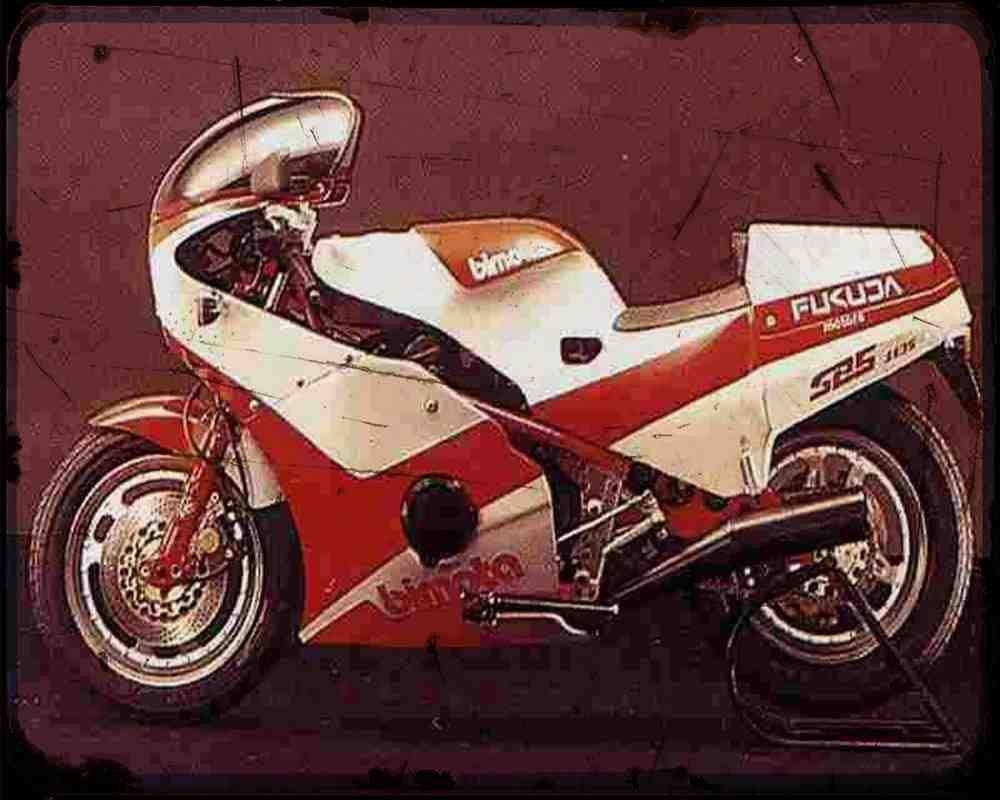 Bimota Sb5 A4 Photo Print Motorbike Vintage Aged