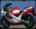 Bimota Sb6 1 Motorbike Vintage Aged A4 Photo Print