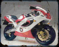 Bimota Sb6 5 Motorbike Vintage Aged A4 Photo Print