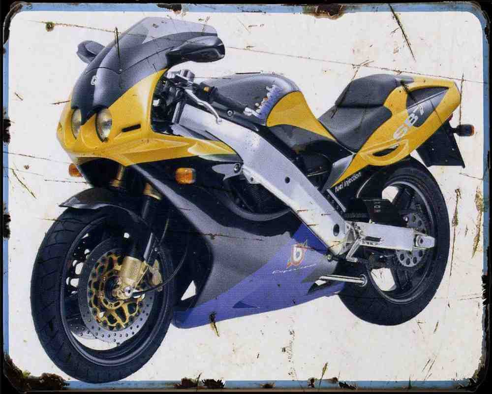 Bimota Sb7 2 A4 Photo Print Motorbike Vintage Aged
