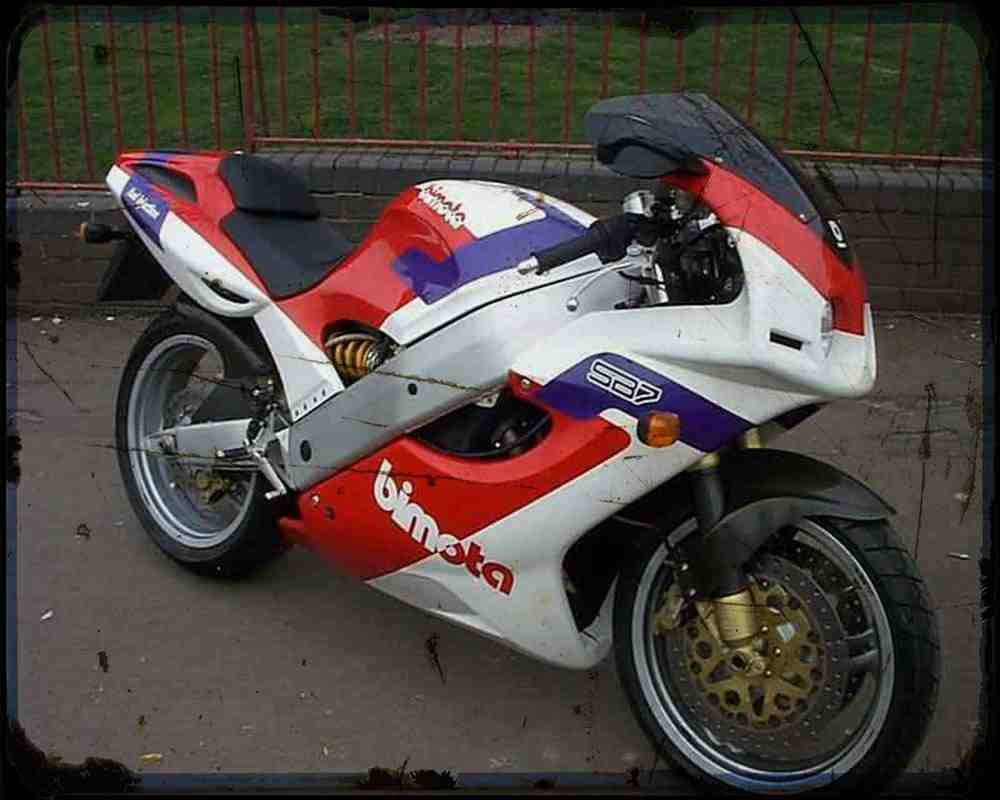 Bimota Sb7 3 A4 Photo Print Motorbike Vintage Aged