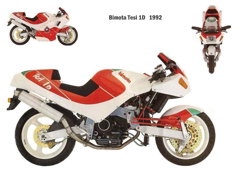 Bimota Tesi 1D 1992 motorbike A4 Photo Print
