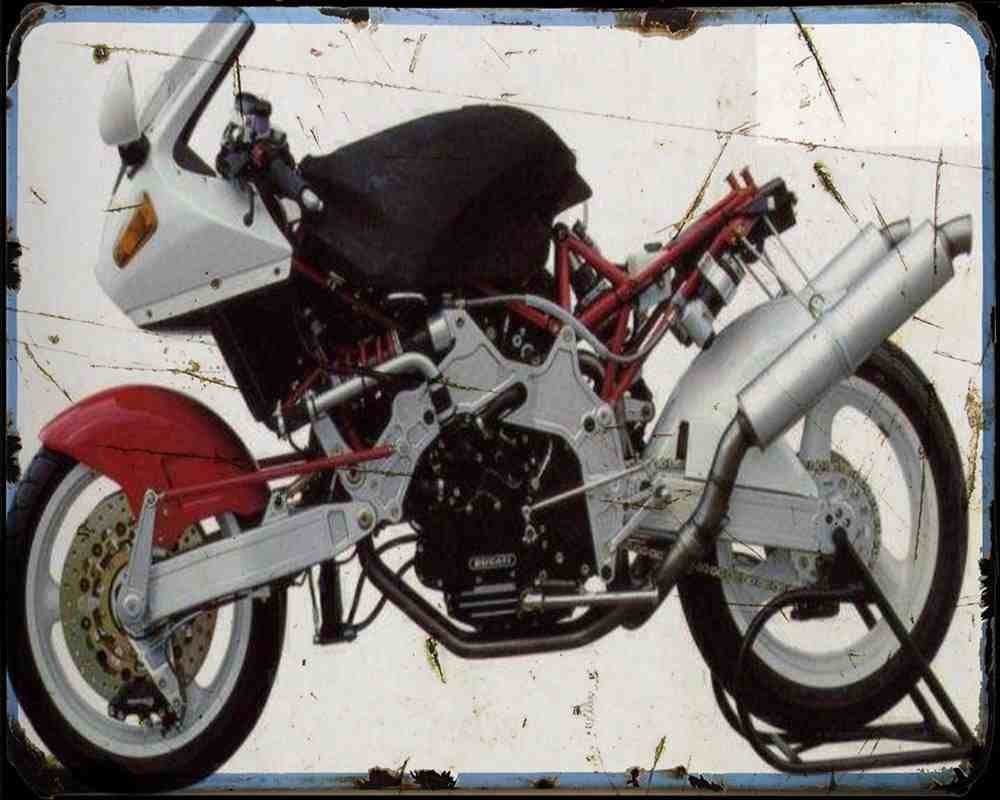 Bimota Tesi Id904 91 A4 Photo Print Motorbike Vintage Aged