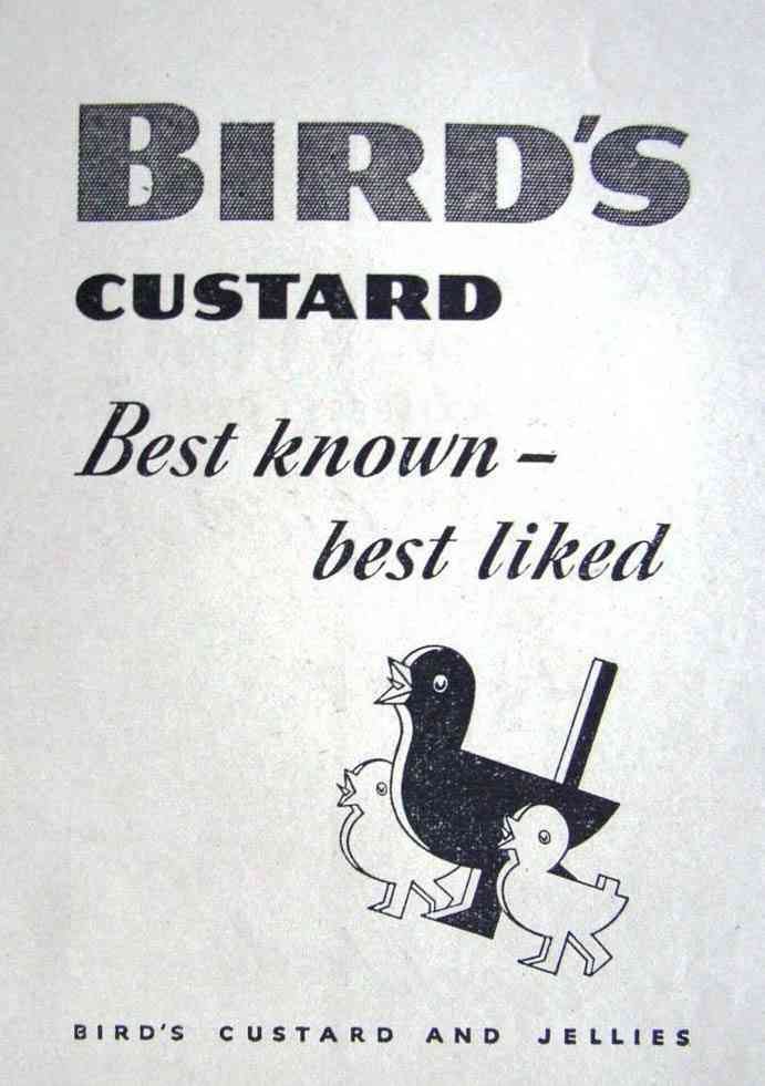 Birds Custard 2 Birds advert A4 Photo Print