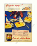 Birds Custard Boats Vintage Retro Advert Poster A4 Photo Print