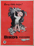 Birds Custard Boy 1950S advert A4 Photo Print