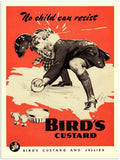 Birds Custard Boy Playing Snowballs 1950S Vintage Advert A4 Photo Print