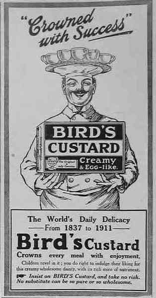 Birds Custard Crowned Vintage Advert A4 Photo Print