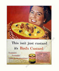 Birds Custard Jar Vintage Retro Advert Poster A4 Photo Print