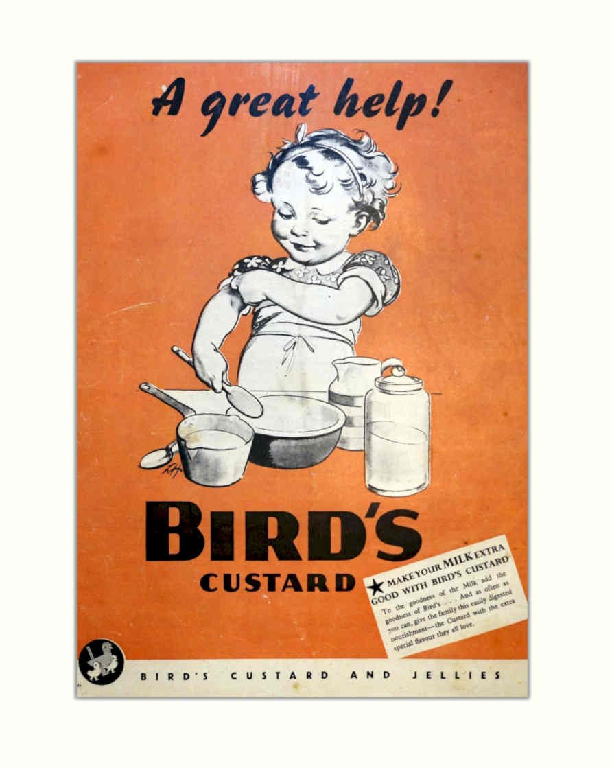 Birds Custard Poster 3 Vintage Retro Advert Poster A4 Photo Print