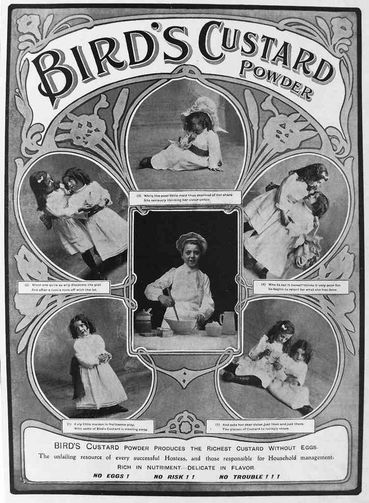 Birds Custard Powder Young Chef Baking 1900S advert A4 Photo Print