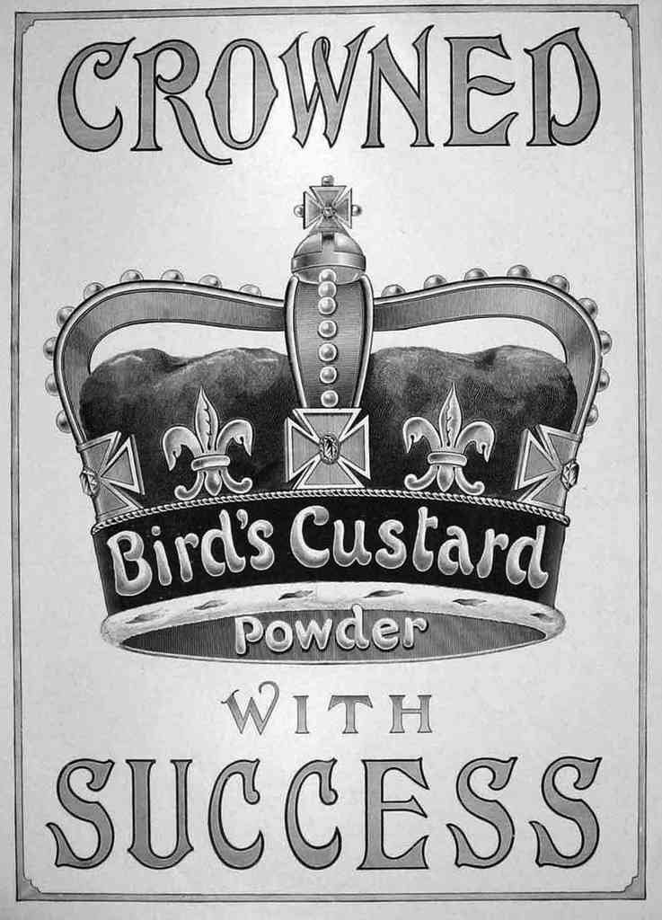 Birds Custard Powderisement 190Os advert A4 Photo Print