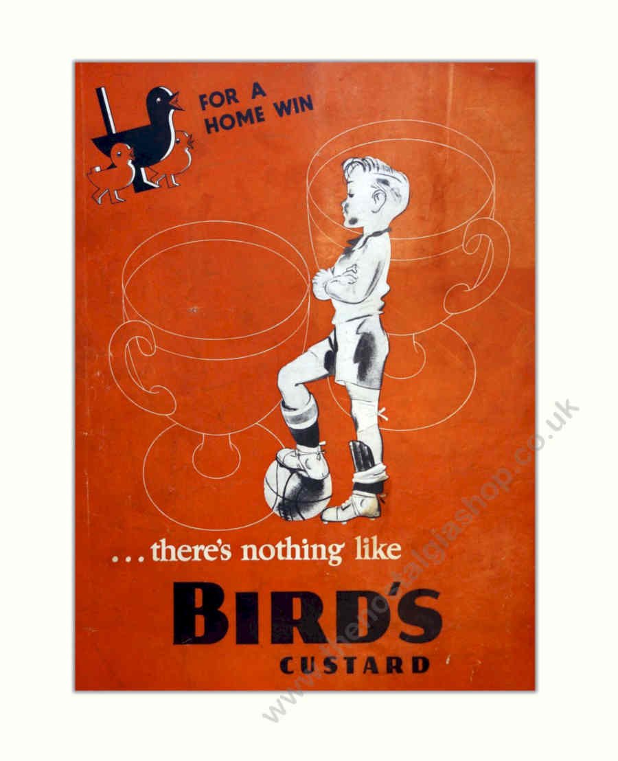Birds Custard Win Vintage Retro Advert Poster A4 Photo Print