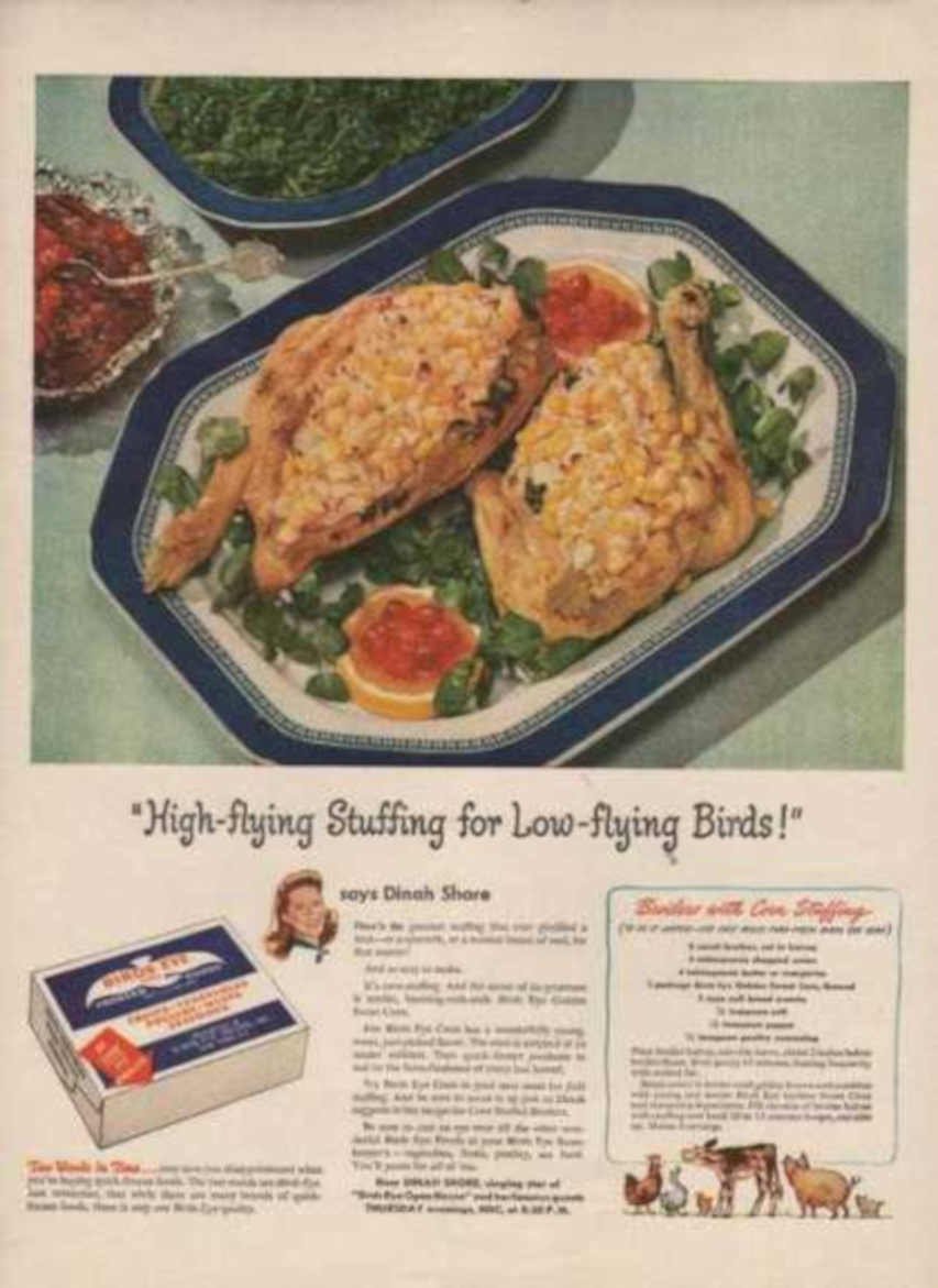 Birds Eye Stuffing Vintage Retro Advert Ads A4 Photo Print