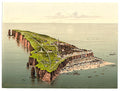 Birdseye view Helgoland Vintage A4 Photo Print