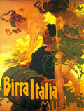 Birra Italia Milano Vintage Retro Advert Poster A4 Photo Print