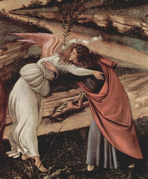 Birth of Christ Mystic birth Detail 2 Botticelli A4 Photo Print