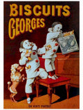 Biscuits Clowns Table Vintage Retro Advert Ads A4 Photo Print