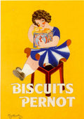 Biscuits Pernot Vintage 2 Vintage Retro Advert Ads A4 Photo Print