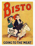 Bisto Going To The Meat Vintage Retro Advert Poster A4 Photo Print