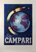 Bitter Campari Dolo La Terra Poster Nanni Vintage Advert A4 Photo Print