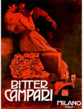Bitter Campari Milan Vintage Retro Advert Ads A4 Photo Print