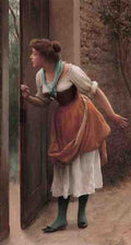 Blaas Eugen Von The Eavesdropper A4 Photo Print