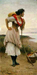 Blaas Eugene De Fruit Vendor A4 Photo Print