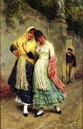 Blaas Eugene De The Flirtation A4 Photo Print