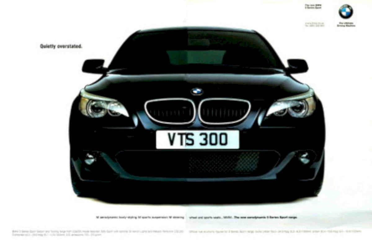 Black Bmw Vts300 Vintage Retro Advert Poster A4 Photo Print