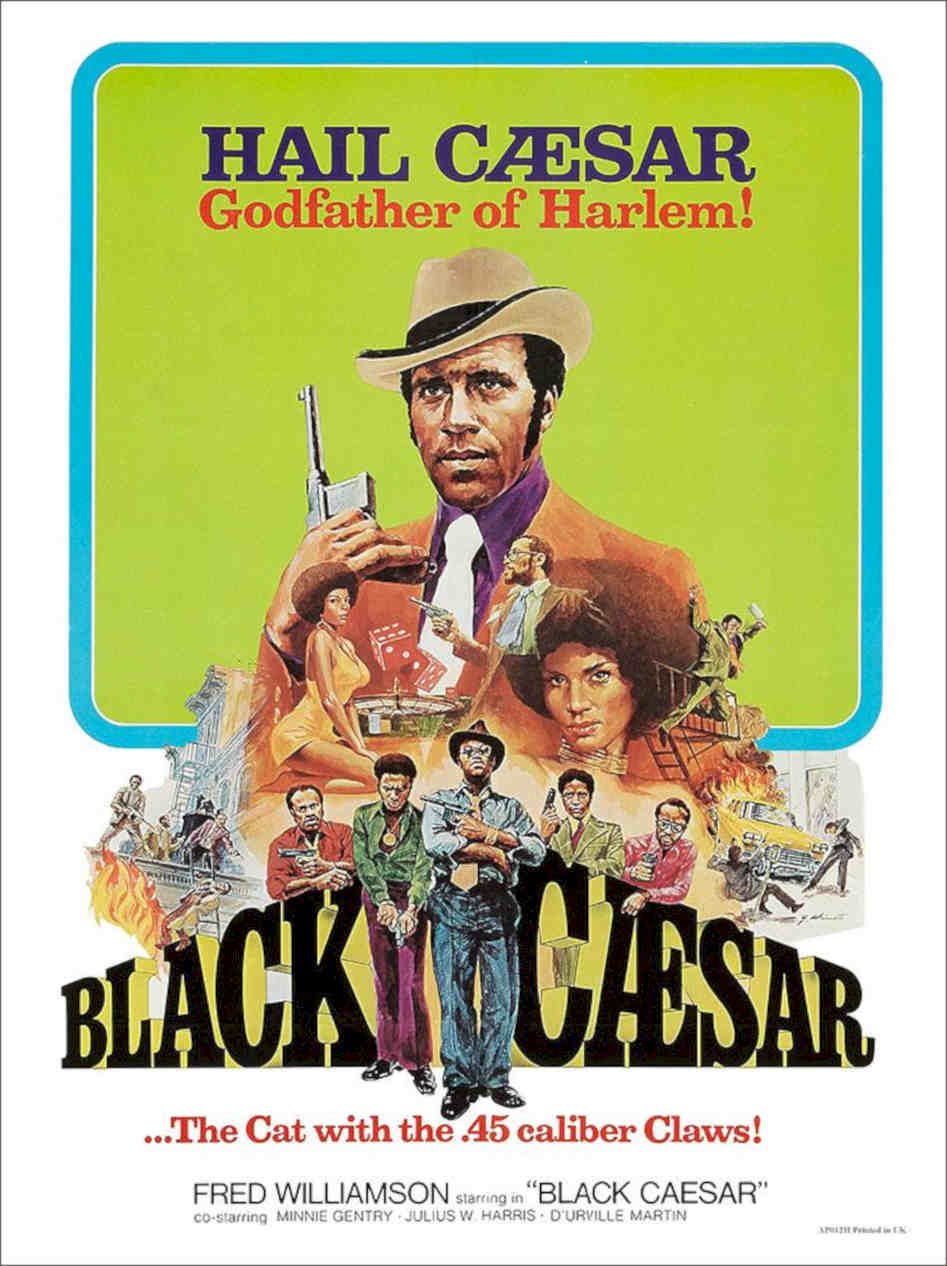 Black Caesar Movie Poster Vintage Retro Advert Poster A4 Photo Print
