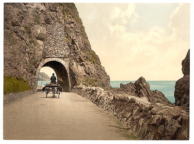 Black Cave Tunnel County Antrim Vintage A4 Photo Print