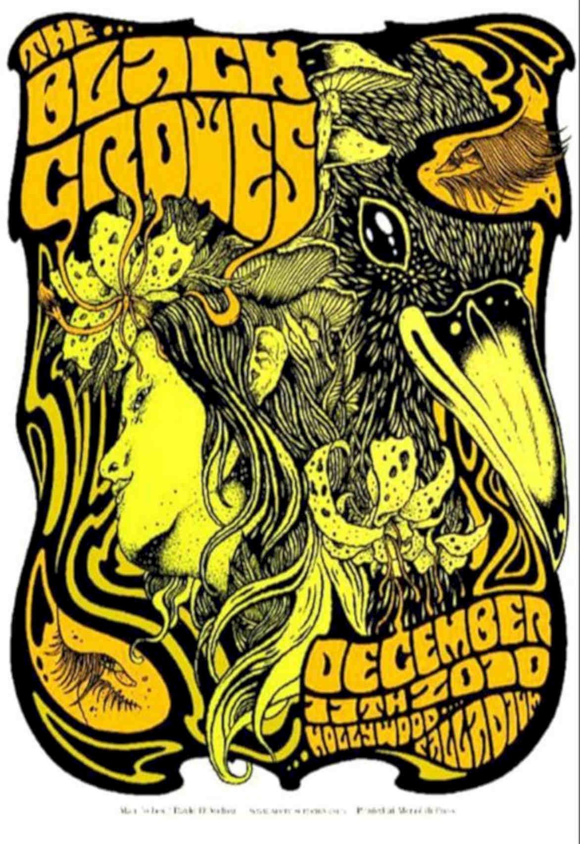 Black Crowes Raven Vintage Retro Advert Poster A4 Photo Print