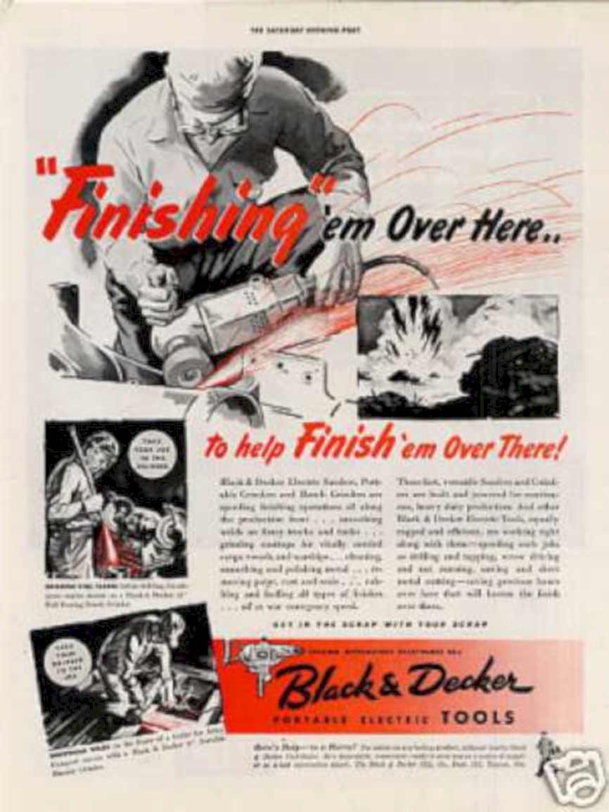 Black Deck Sander Vintage Retro Advert Ads A4 Photo Print