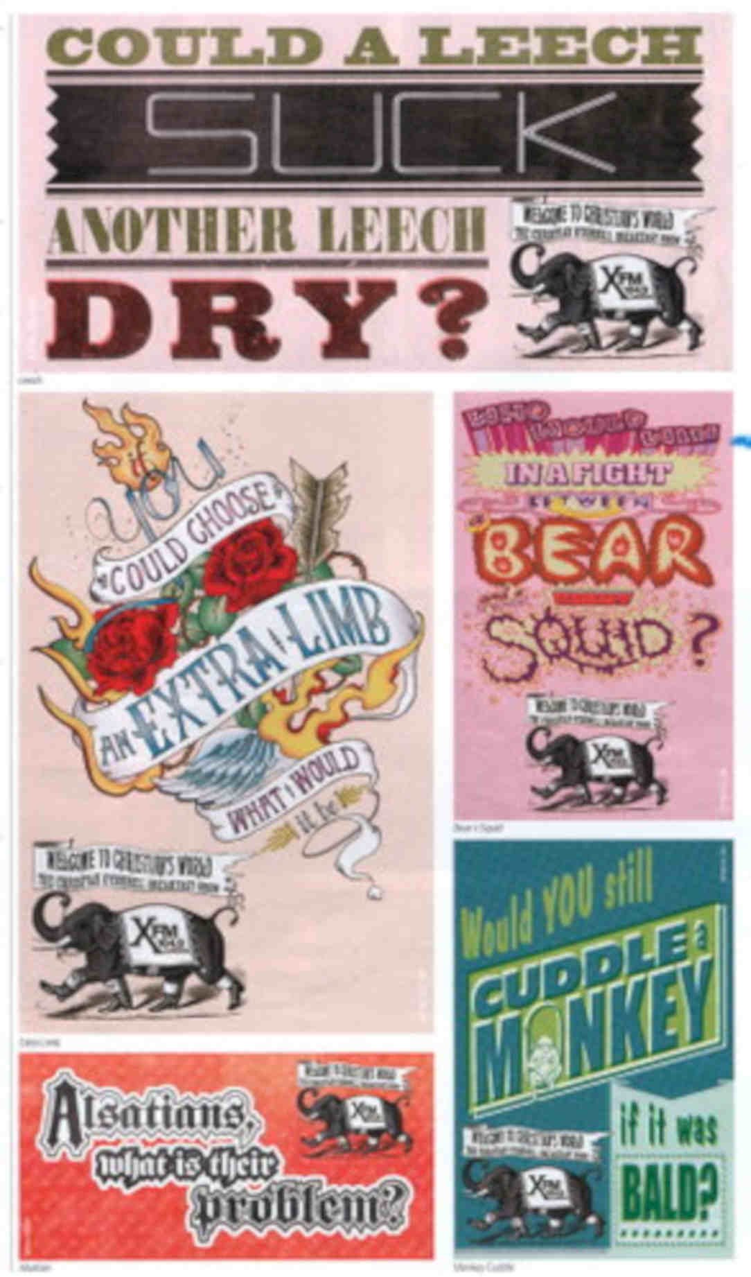 Black Elephant X Vintage Retro Advert Poster A4 Photo Print