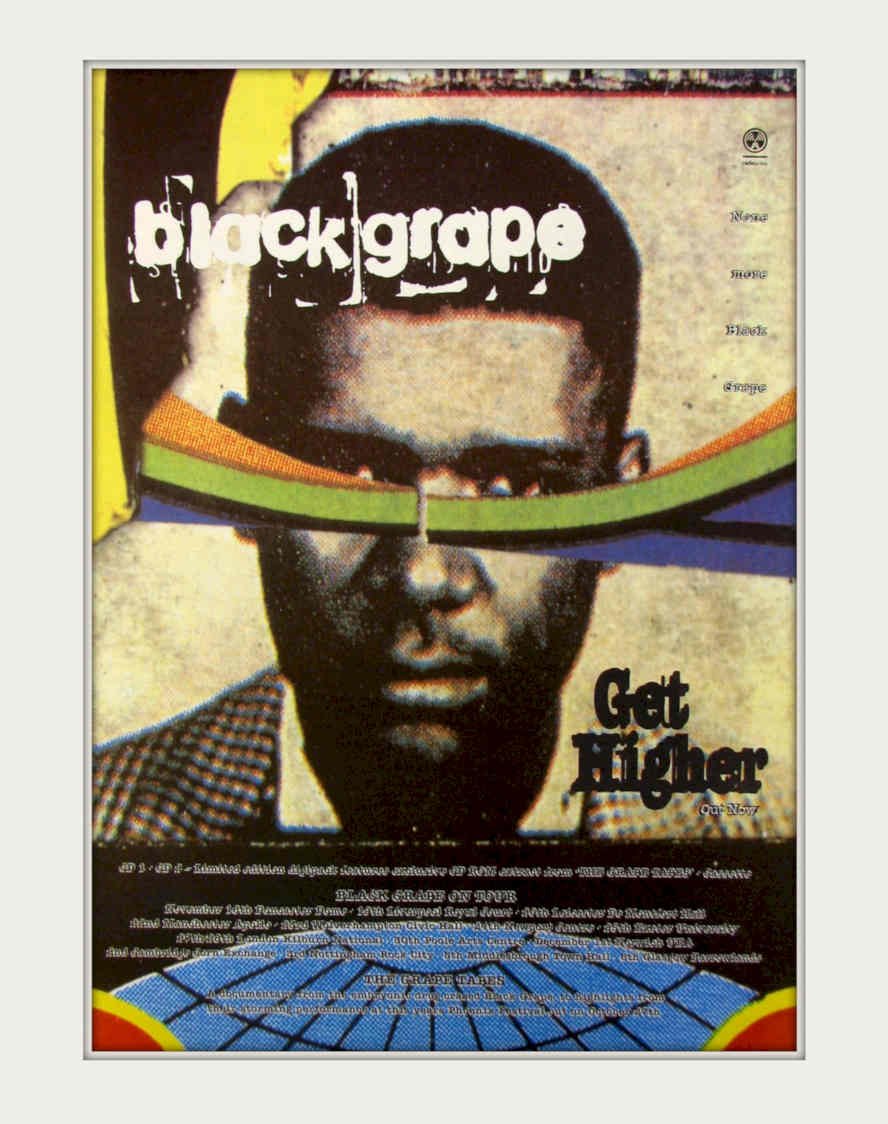 Black Grape Get Vintage Retro Advert Poster A4 Photo Print