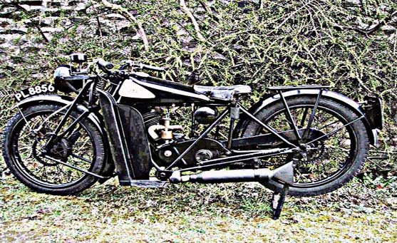 Black Hawk motorbike A4 Photo Print