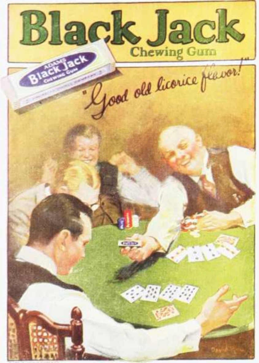 Black Jack Gum 2 Vintage Retro Advert Ads A4 Photo Print