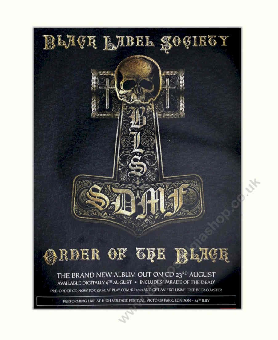 Black Label Order Vintage Retro Advert Poster A4 Photo Print
