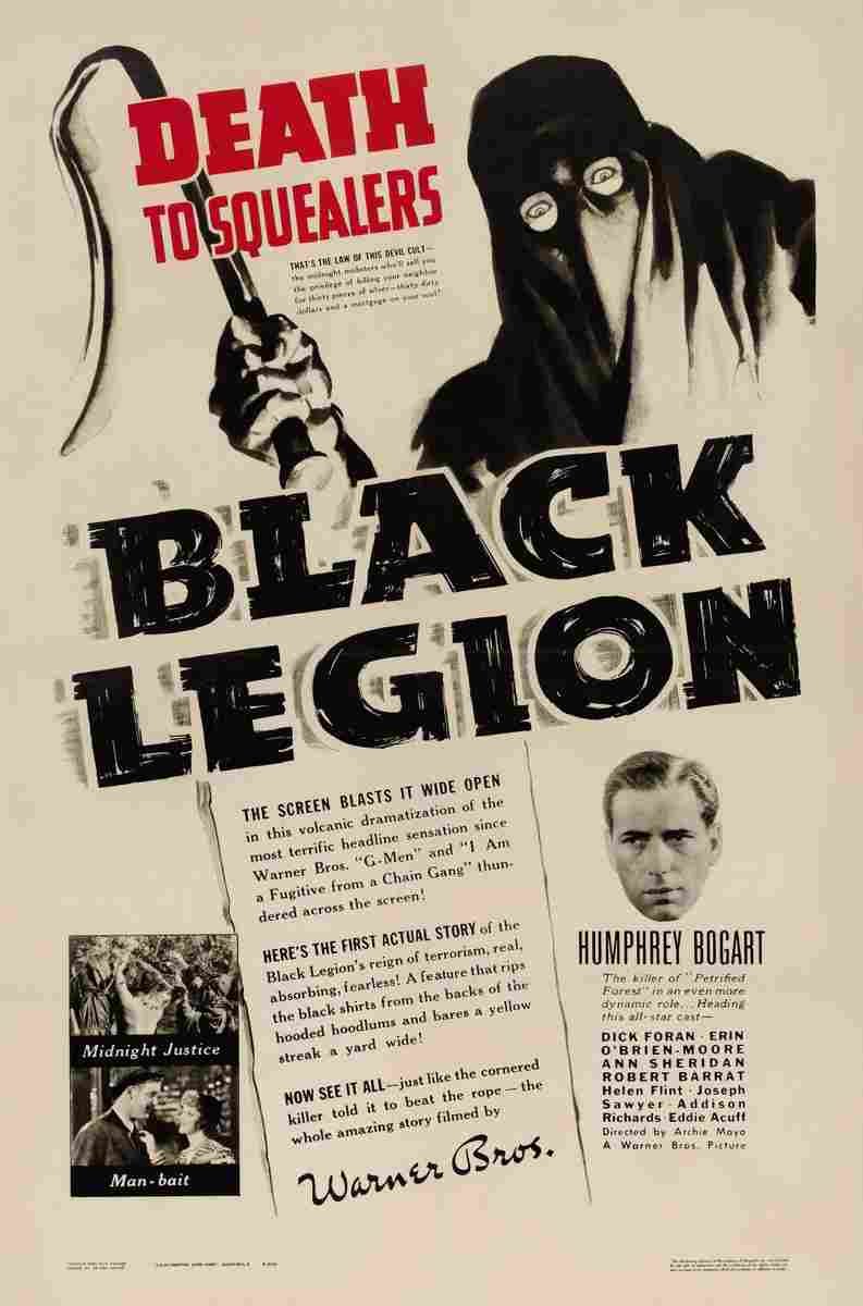 Black Legion 01  film star poster A4 Photo Print