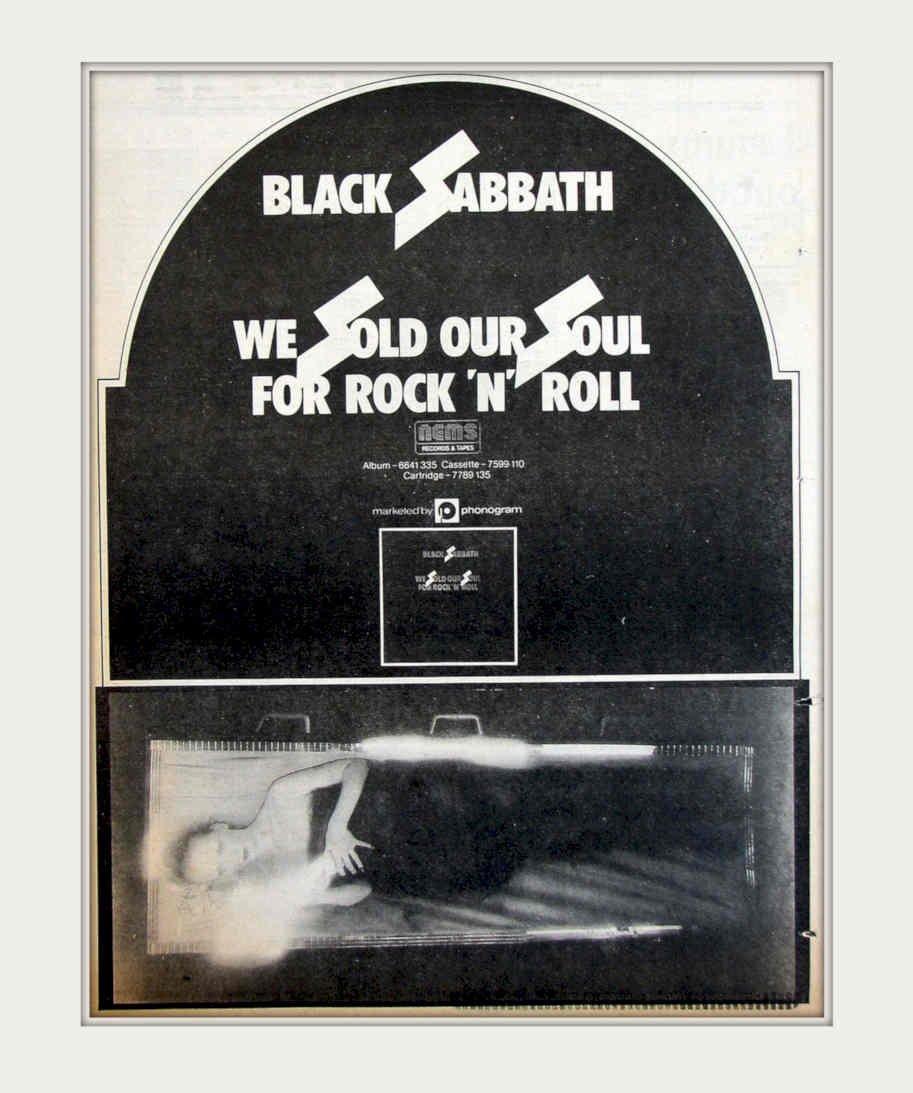 Black Sabbath Album Vintage Retro Advert Poster A4 Photo Print