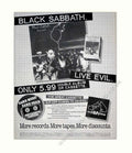 Black Sabbath Live Vintage Retro Advert Poster A4 Photo Print