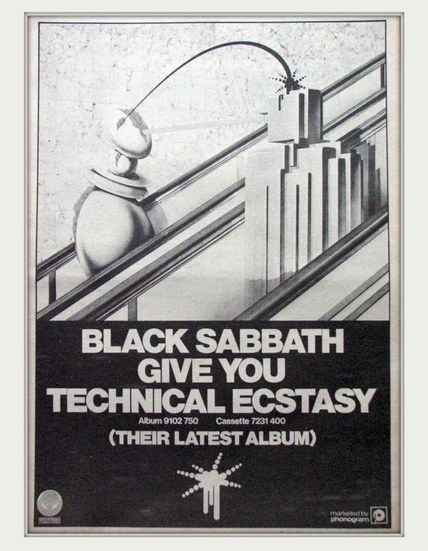 Black Sabbath Technical Vintage Retro Advert Poster A4 Photo Print 3