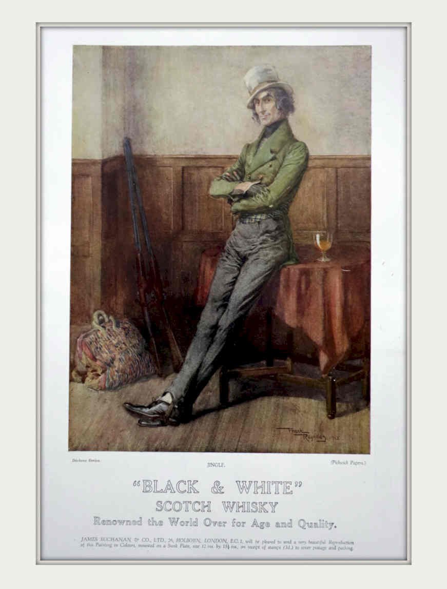 Black Scotch Whisky Vintage Retro Advert Poster A4 Photo Print
