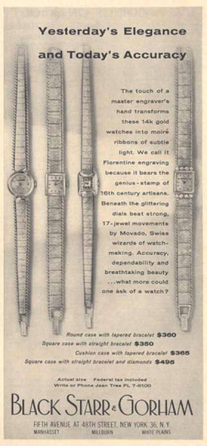 Black Starr Watches Vintage Retro Advert Ads A4 Photo Print