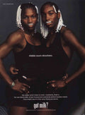 Black Twins Active Vintage Retro Advert Poster A4 Photo Print
