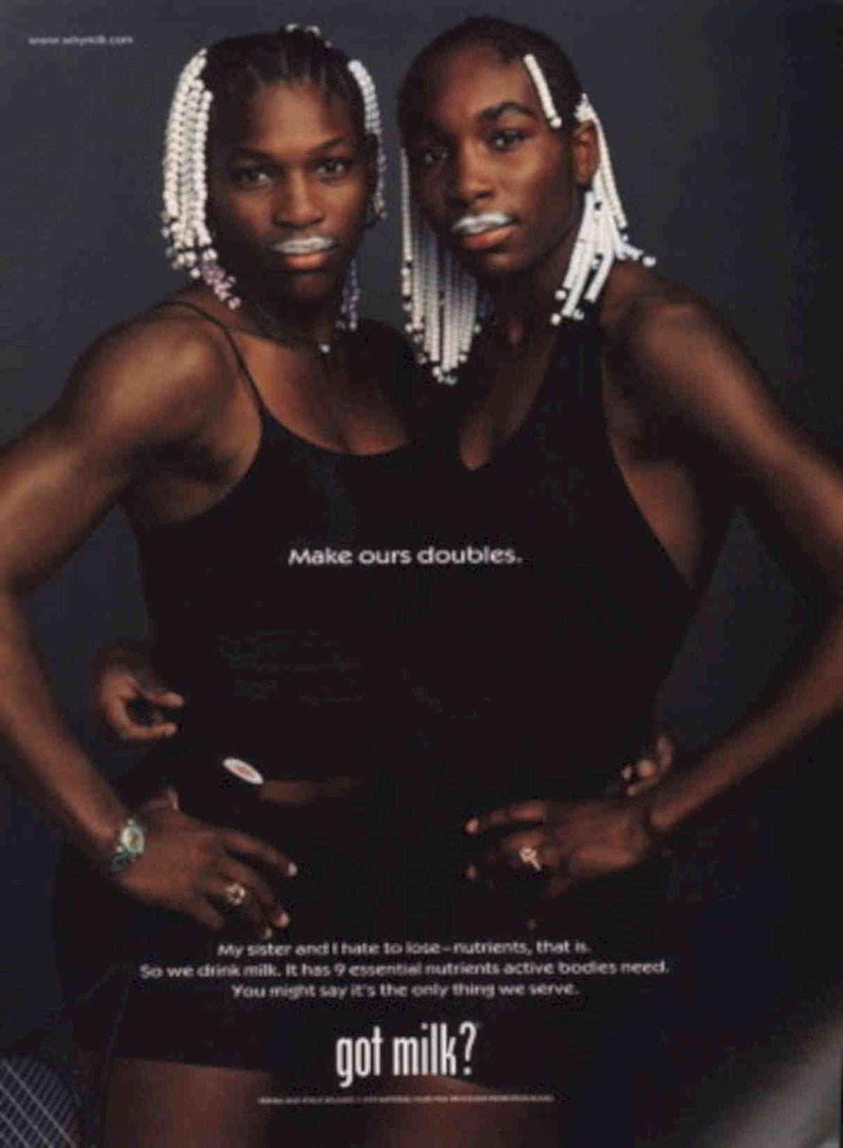 Black Twins Active Vintage Retro Advert Poster A4 Photo Print